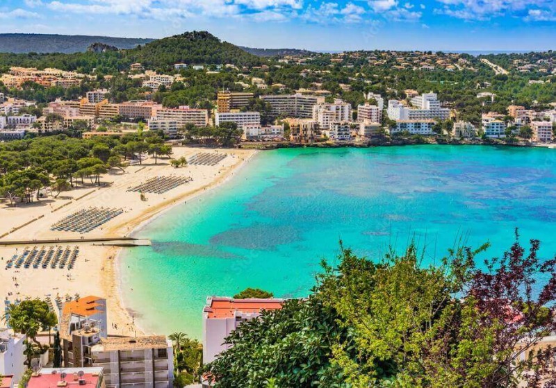 Santa Ponsa Beach, Majorca, Villas Mediterranean