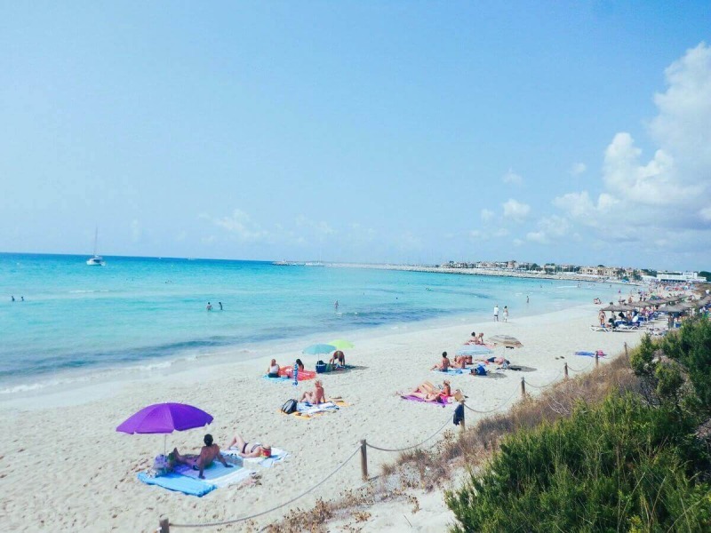 Sa Rapita beach, Majorca, Villas Mediterranean