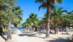 Cala Vinyes is a beautiful sand beach located in a bay